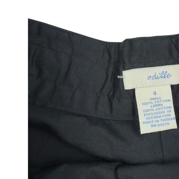 Odille 100% Cotton Circle A-Line Skirt With Scalloped Eyelet Detail Women's 4 - Picture 5 of 6